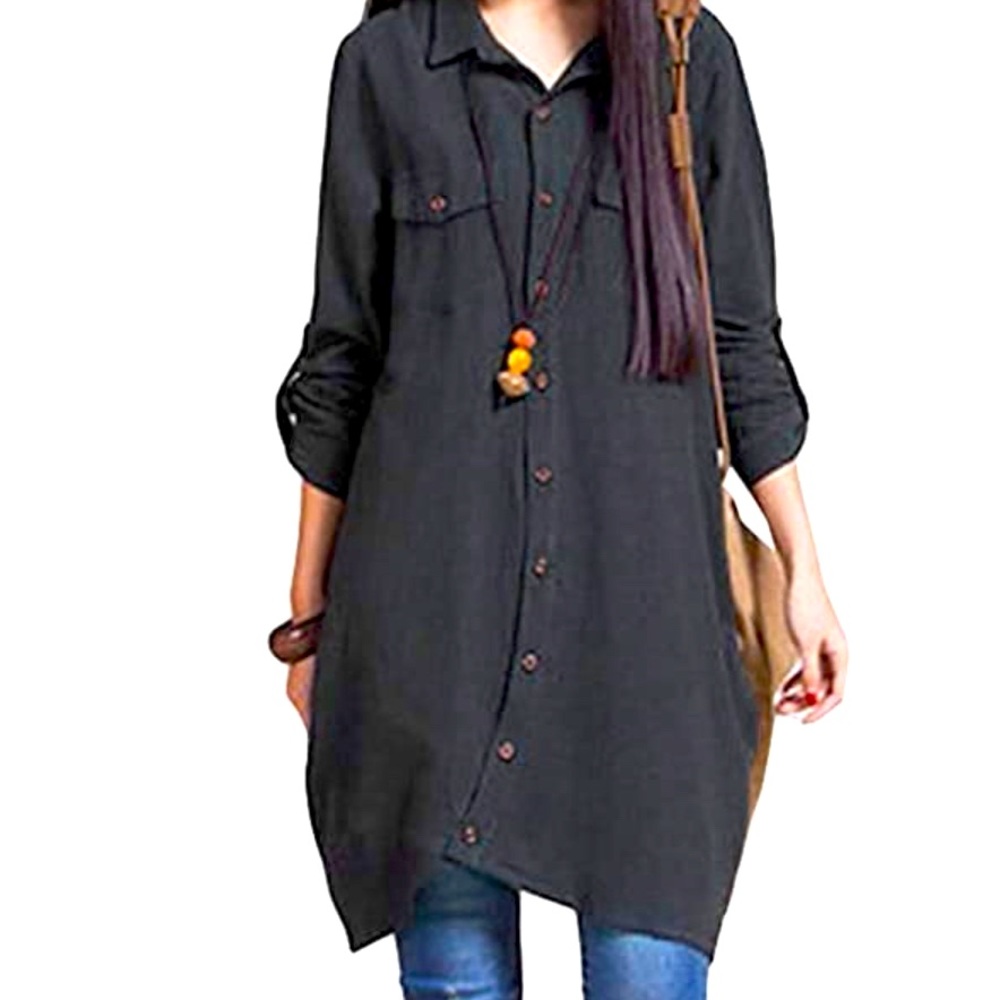 Women Button Down ShirtDress